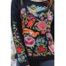 Embroidered sweatshirt "Fairy World" Black